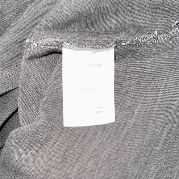 Veronica Beard Baseball Mason Charcoal Long Sleeve Tee Pimo Cotton Top Women's L - Picture 3 of 9